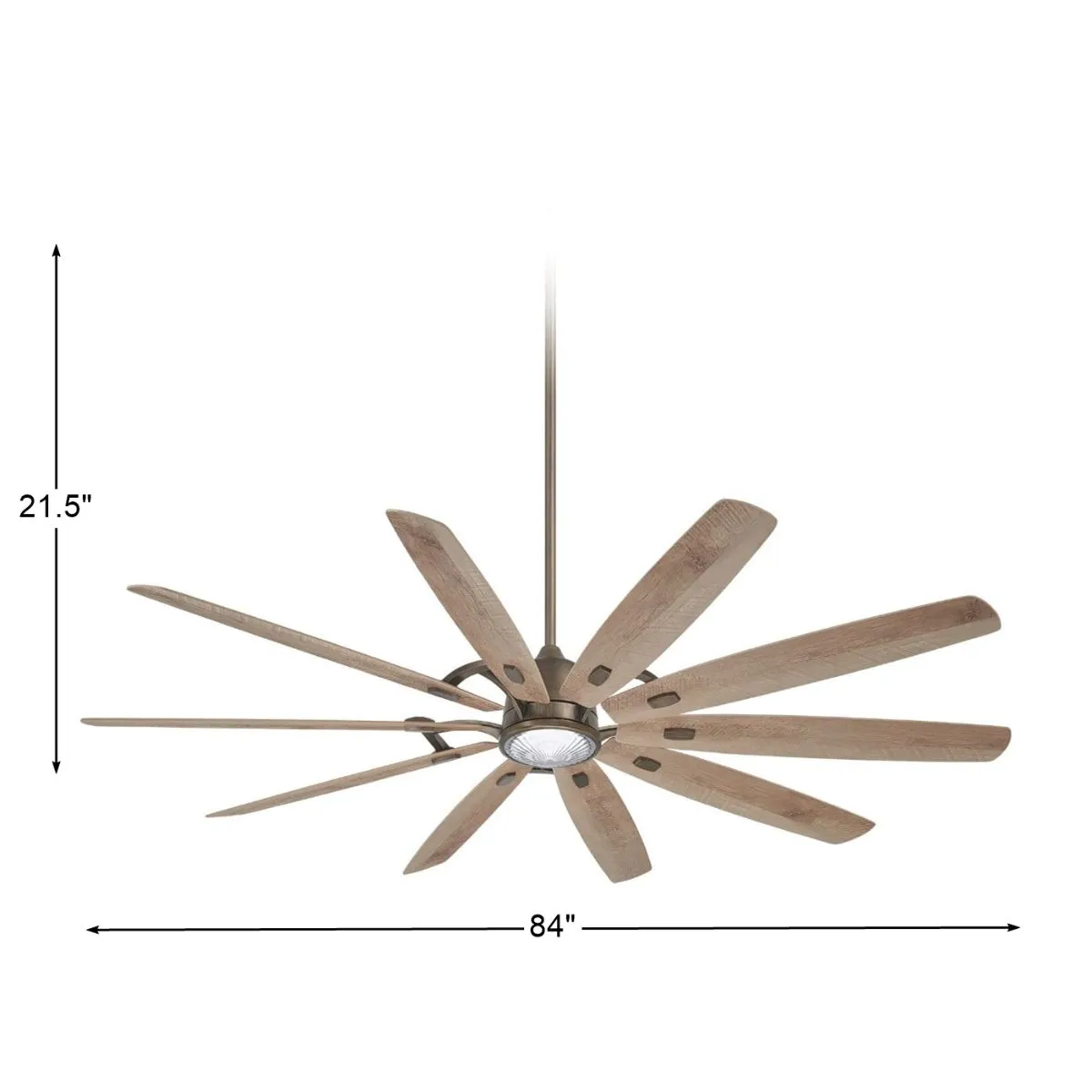 Barn H20 LED 84" Outdoor Smart Ceiling Fan with Remote, Heirloom Bronze