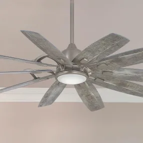 Barn LED 65" Smart Ceiling Fan with Remote, Burnished Nickel