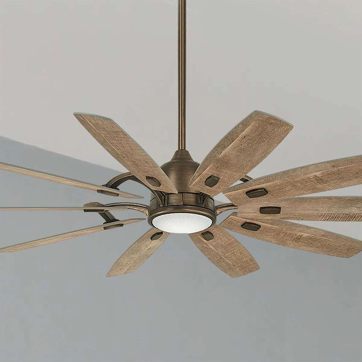 Barn LED 65" Smart Ceiling Fan with Remote, Heirloom Bronze