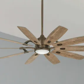 Barn LED 65" Smart Ceiling Fan with Remote, Heirloom Bronze