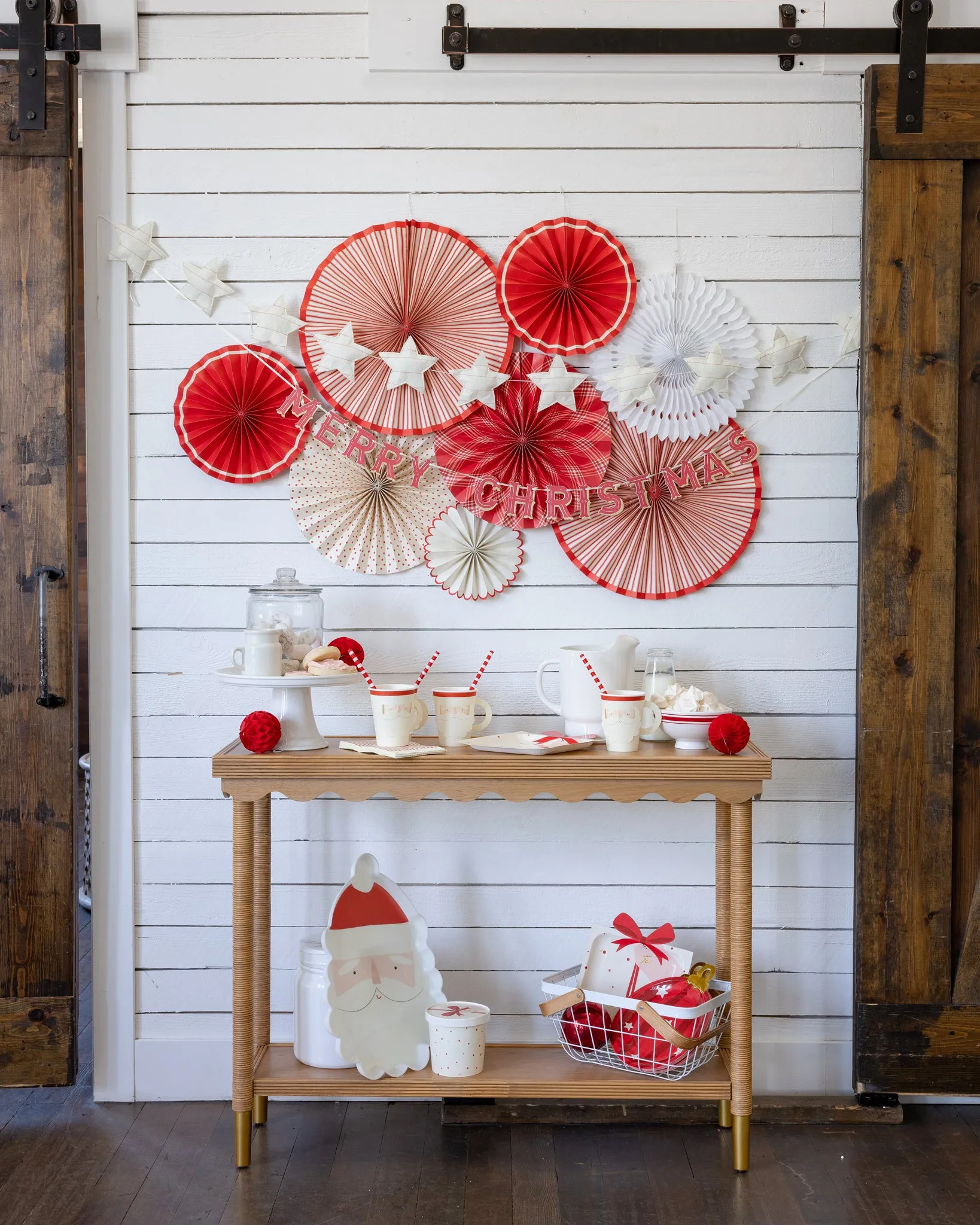 BEC1002 - Believe Felt Striped Star Banner