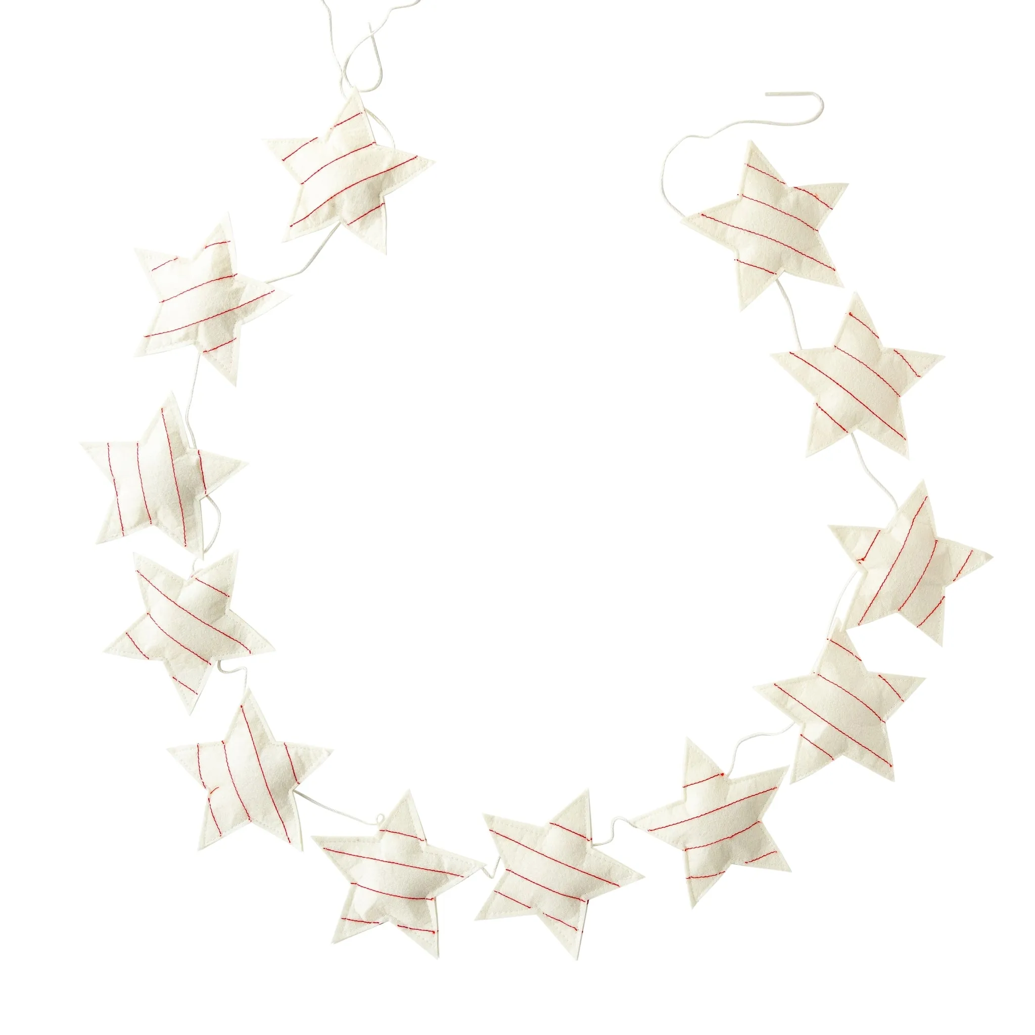 BEC1002 - Believe Felt Striped Star Banner