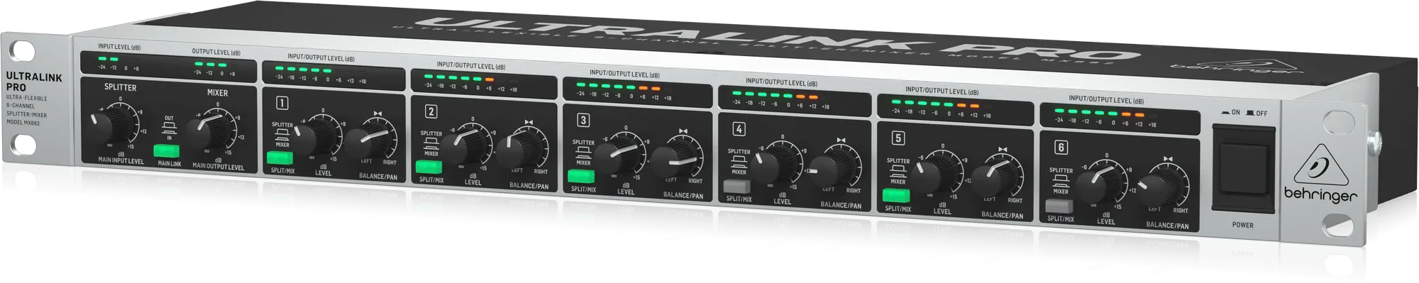 Behringer ULTRALINK PRO MX882 V2 Ultra-Flexible 8-Channel Splitter/Mixer