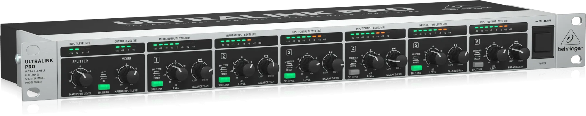 Behringer ULTRALINK PRO MX882 V2 Ultra-Flexible 8-Channel Splitter/Mixer