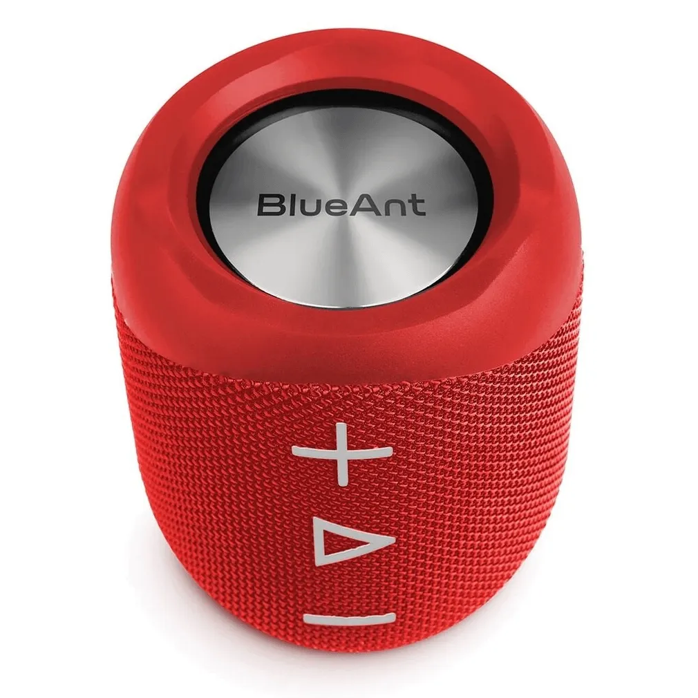 BlueAnt X1 Portable Bluetooth Speaker Compact 14W 10 Hours Play Time Red