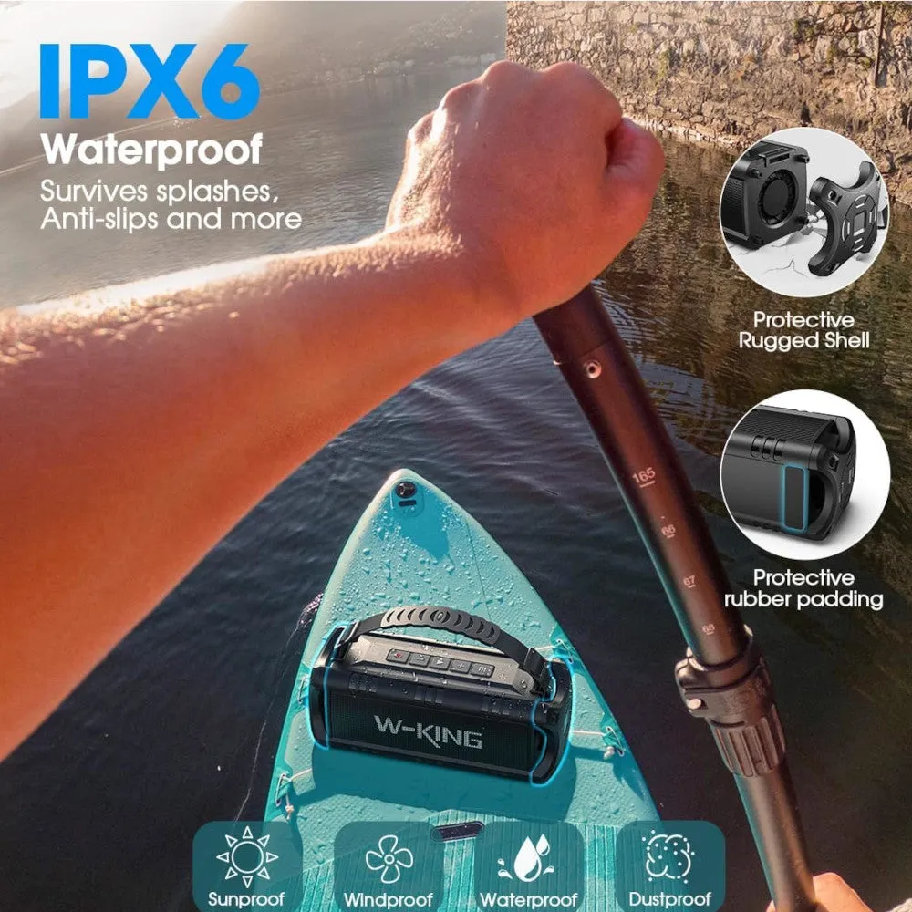Bluetooth Speaker W-KING D8MINI-1 Waterproof Wireless Powerful Portable Speakers