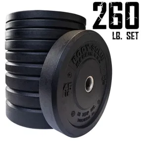 Body Solid 260 lb Hi-Temp Bumper Plate Set