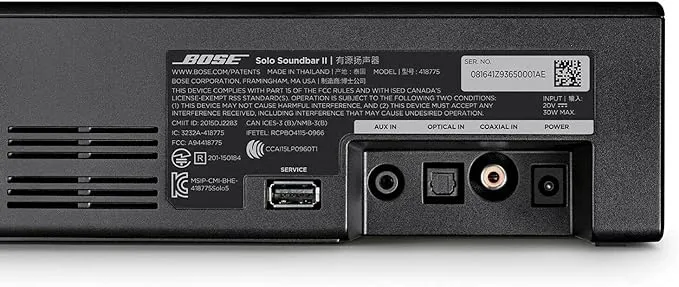 Bose Solo Soundbar Series II - Black