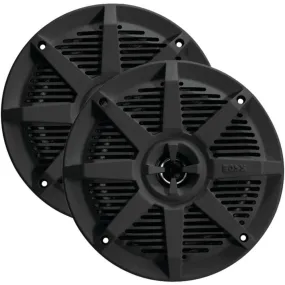 BOSS Audio Systems MR52B 2-Way Full-Range Marine Speakers (5.25, Black)