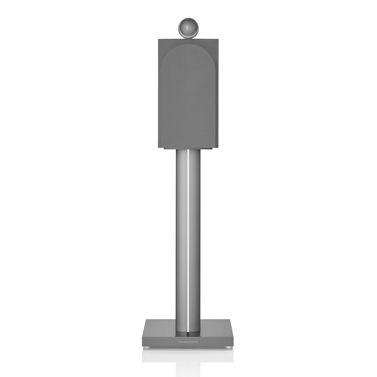 Bowers & Wilkins 705 S3 2-Way Bookshelf Speaker (Satin White) FS-700 Floor Stand (Silver) - Each
