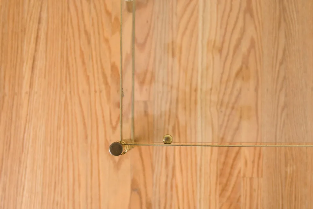 Brass & Glass Side Table