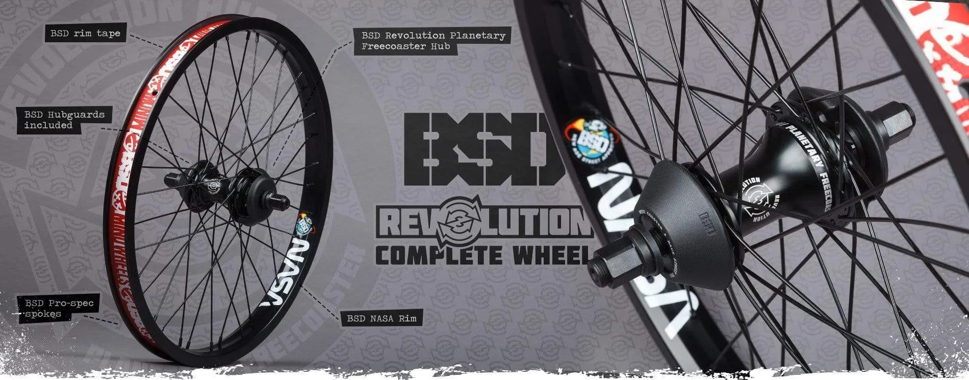 BSD Mind Revolution x NASA Rear Freecoaster Wheel