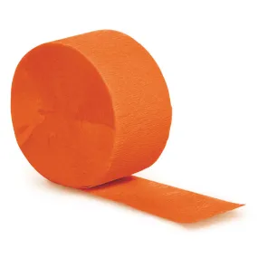Bulk Sunkissed Orange Crepe Streamer 81 ft (12 per Case)