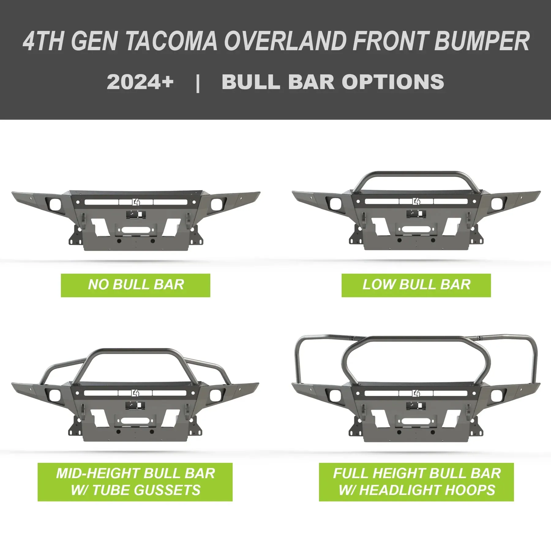 C4 Fabrication 2024  Tacoma Overland Front Bumper