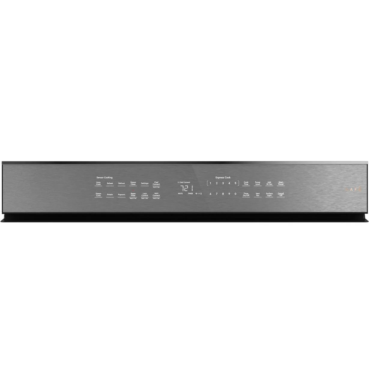 Cafe CVM721M2NS5 Caf(eback)™ 2.1 Cu. Ft. Smart Over-the-Range Microwave Oven in Platinum Glass