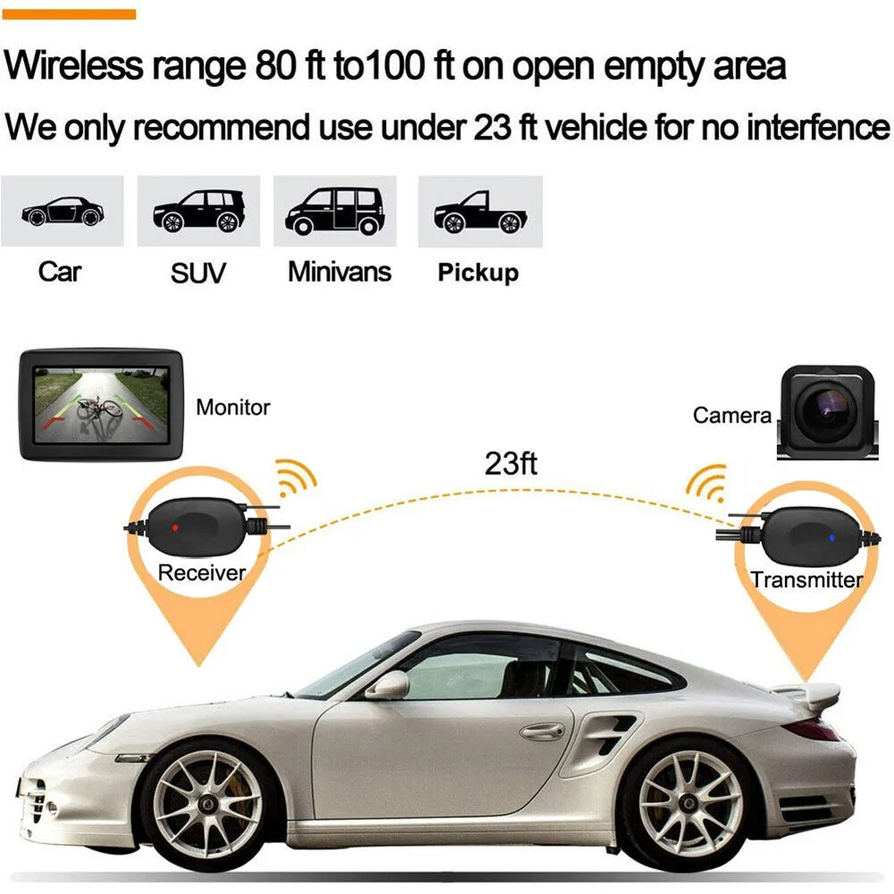 Car Backup Camera Rear View HD Parking System Night Vision with