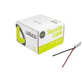 CL2 22/2 AWG 500 ft Solid White Burglar Alarm Security Speaker Cable