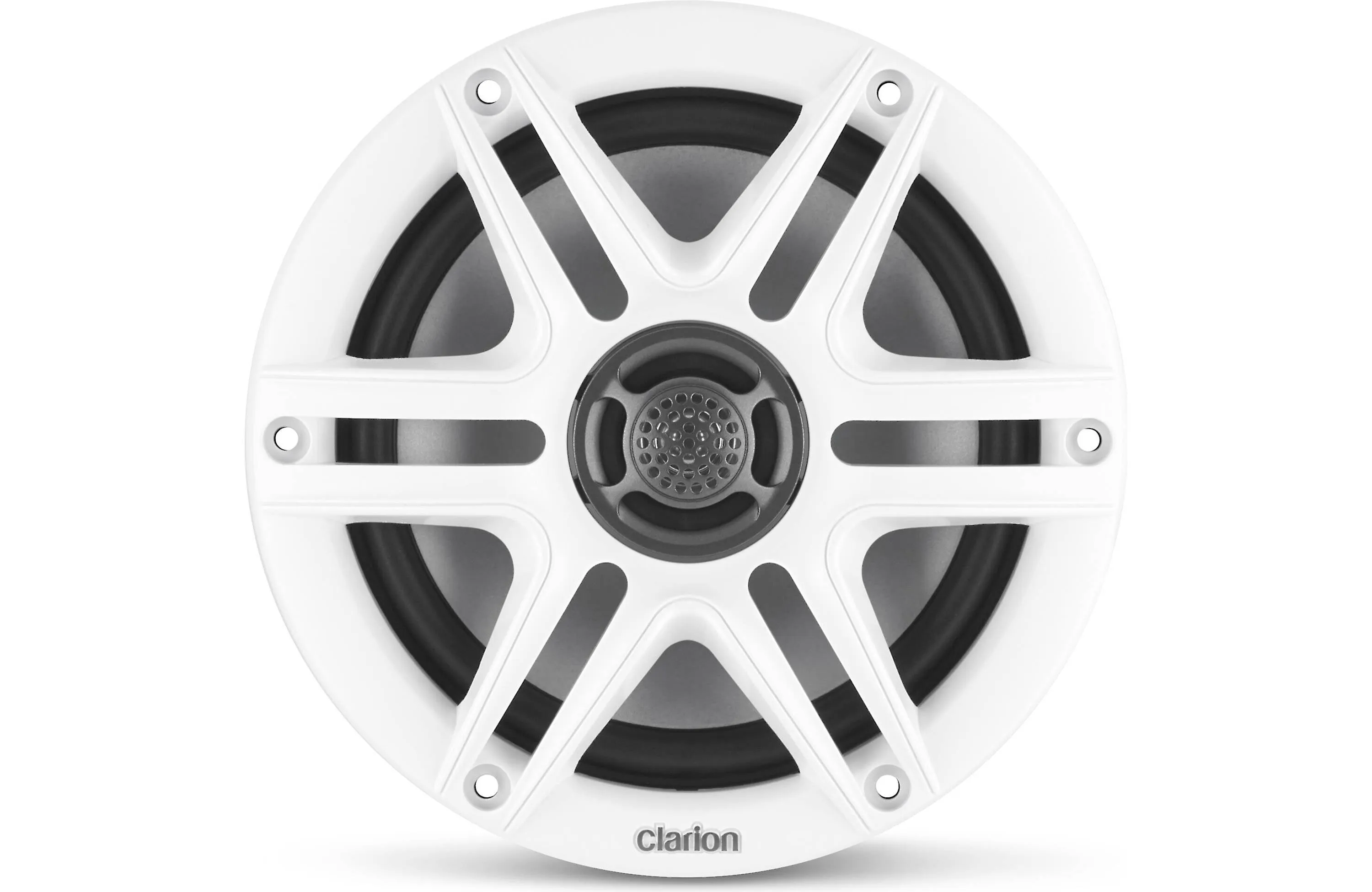 Clarion CMS-651-SWB 6.5 Inch Marine Coaxial Speakers Pair with Sport Grilles