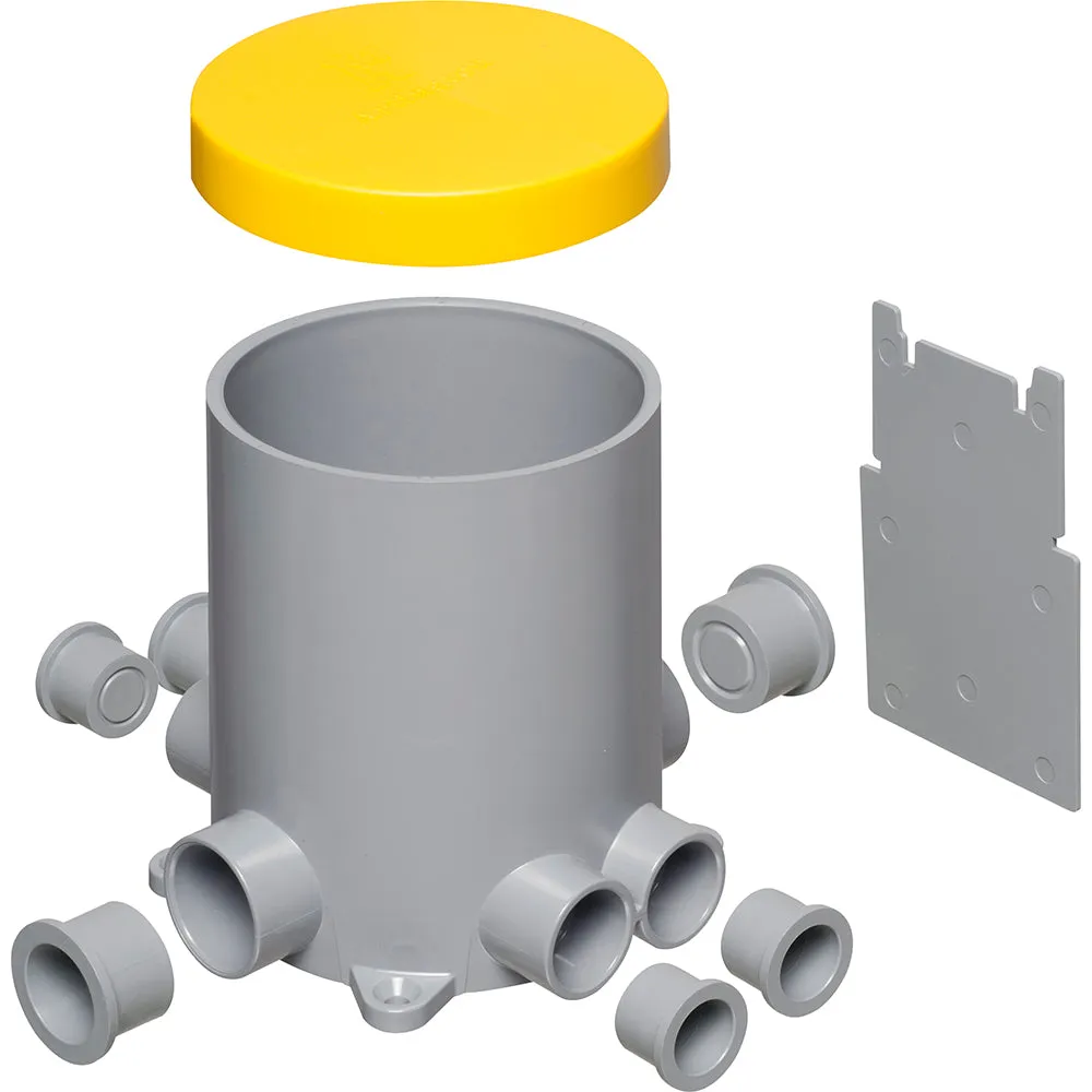 Concrete Floor Box Can - Arlington 4-1/2" Non-Metallic Round Box