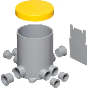 Concrete Floor Box Can - Arlington 4-1/2" Non-Metallic Round Box