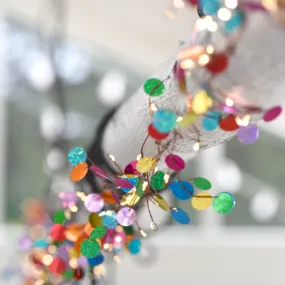 Vibrant Multi-Colored Confetti String Lights for Celebrations