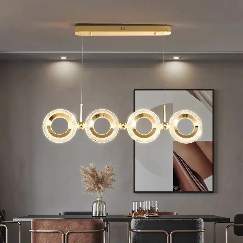 Contemporary Crystal LED Pendant Lights: Stylish Illumination for Living and Dining Rooms