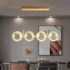 Contemporary Crystal LED Pendant Lights: Stylish Illumination for Living and Dining Rooms