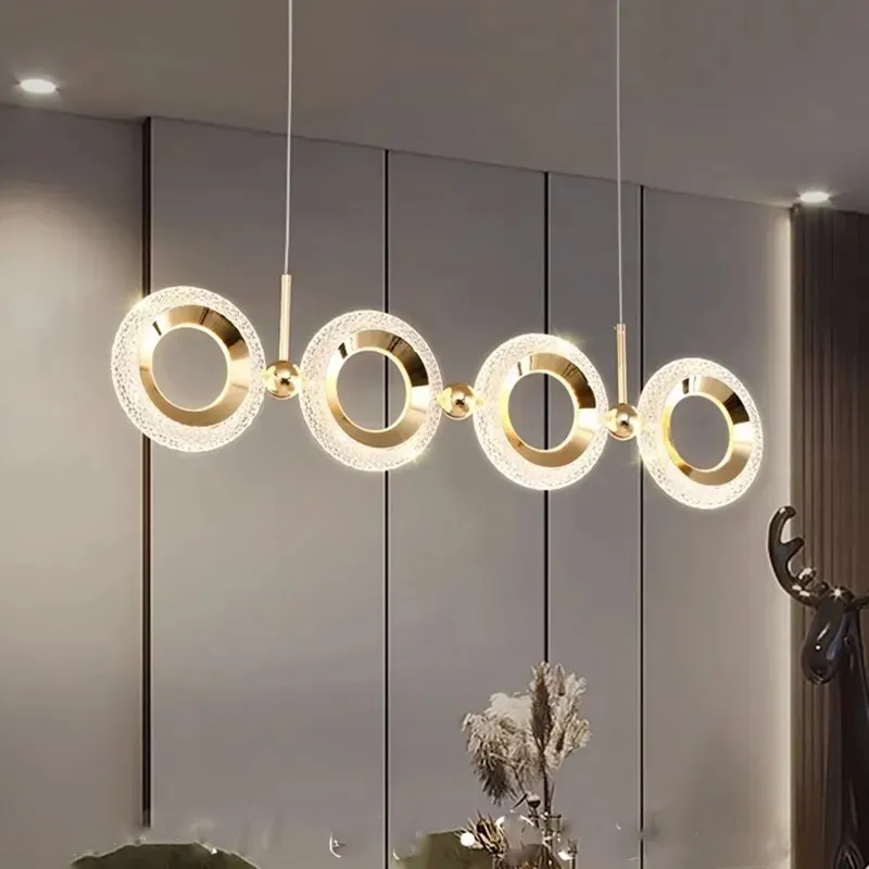 Contemporary Crystal LED Pendant Lights: Stylish Illumination for Living and Dining Rooms