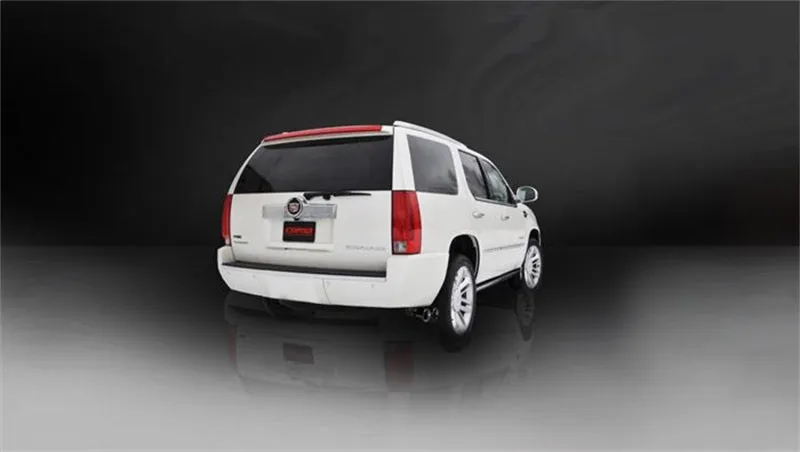 Corsa Exhaust Tip - 3" Inlet - Dual 4" Round Outlet - 16-5/8" Long - Double Wall - Beveled Edge - Angled Cut - Stainless - Black