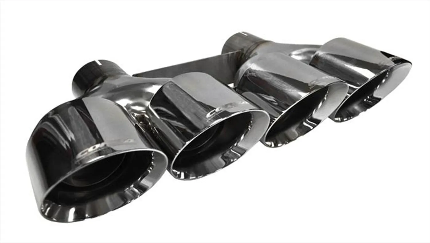 Corsa Performance 14062 Quad 4.5 Inch Polished Pro-Series Tip Kit Clamps Included Dual Rear Exit For Corsa C7 Exhaust Only Stainless Steel Corsa Performance