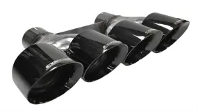 Corsa Performance 14062BLK Quad 4.5 Inch Black Pro-Series Tip Kit Clamps Included For Corsa C7 Exhaust Only Stainless Steel Corsa Performance