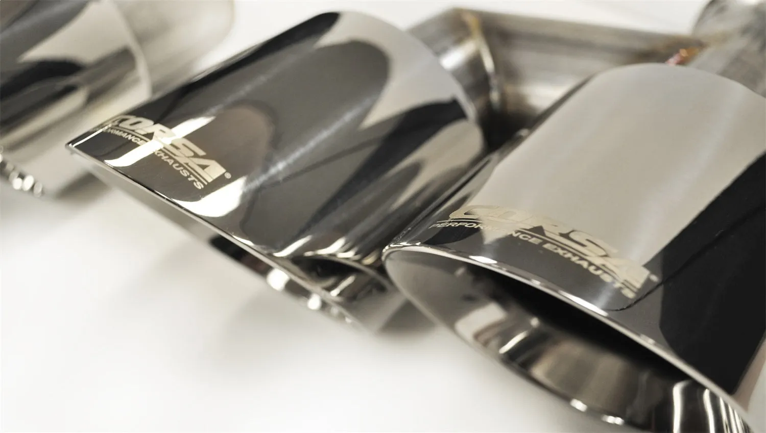 Corsa Performance 14333 Two Twin 4.0 Inch Polished Tips Clamps Included Dual Rear Exit For Corsa Mustang GT Exhaust Only Stainless Steel Corsa Performance