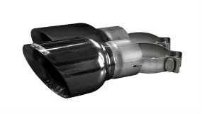 Corsa Performance 14346BLK Two Single 4.5 Inch Black Tips Clamps Included Single Rear Exits For Corsa Mustang GT Exhaust Only Stainless Steel Corsa Performance