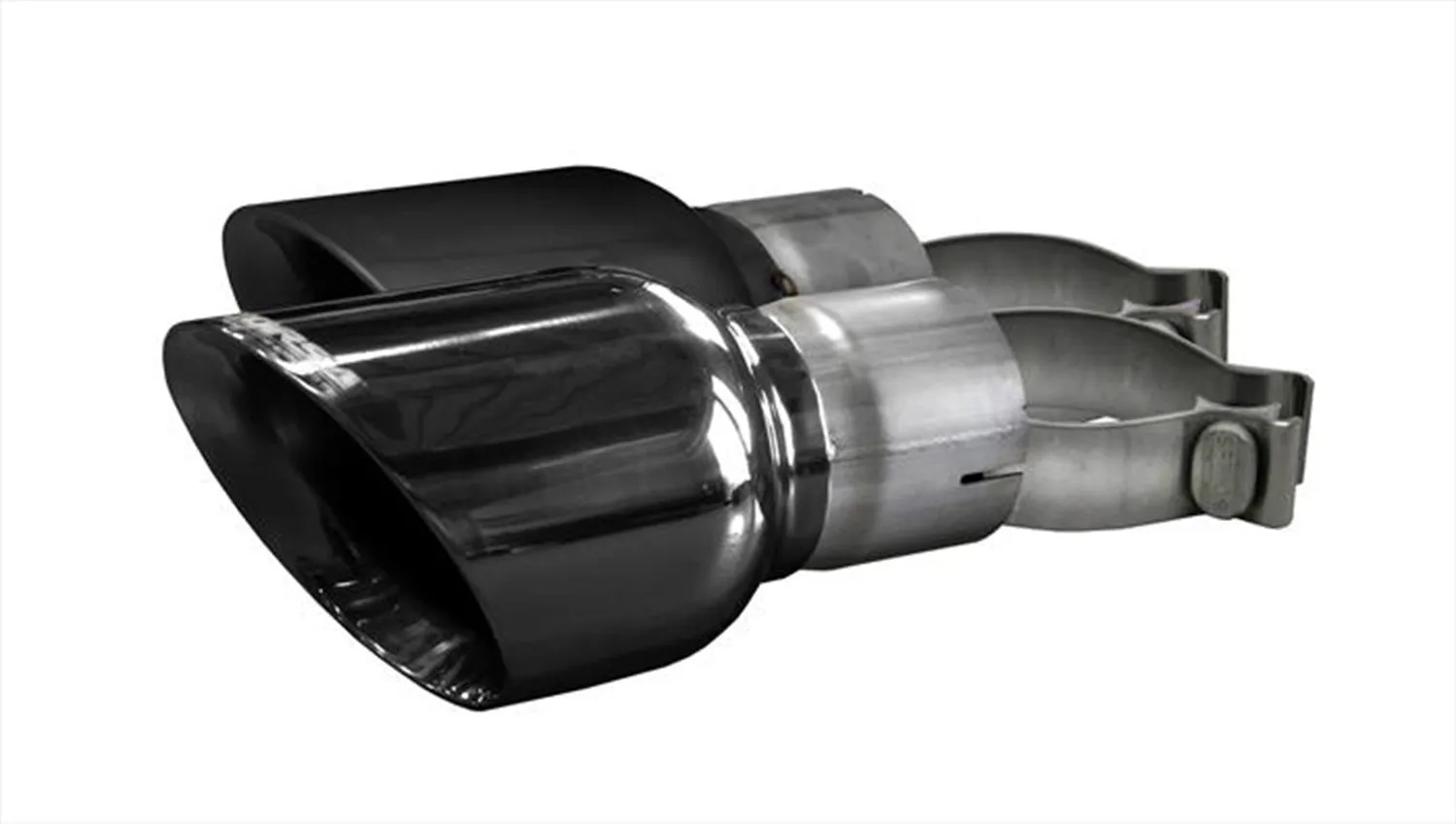 Corsa Performance 14346BLK Two Single 4.5 Inch Black Tips Clamps Included Single Rear Exits For Corsa Mustang GT Exhaust Only Stainless Steel Corsa Performance