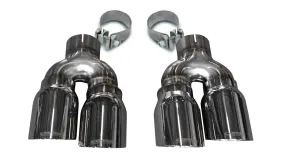 Corsa Performance 14479 Two Twin 4.0 Inch Polished Tips Clamps Included Dual Rear Exit For Corsa Cadillac ATS-V Exhaust Only Stainless Steel Corsa Performance