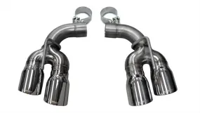 Corsa Performance 14774 Two Twin 4.0 Inch Polished Tips Clamps Included Dual Rear Exit For Corsa Camaro SS/ZL1 Exhaust Only Stainless Steel Corsa Performance
