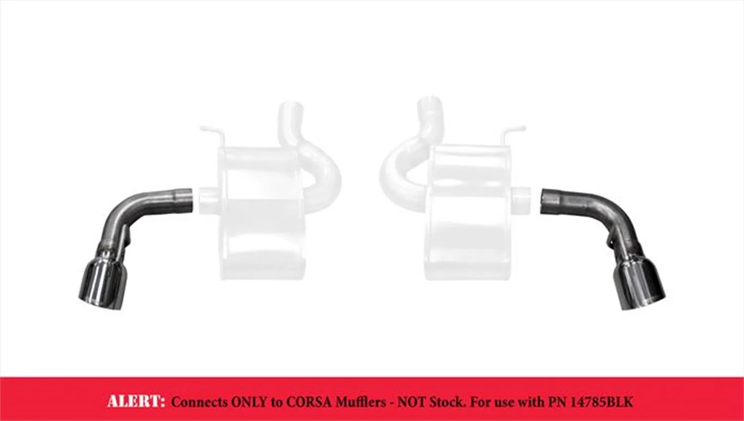 Corsa Performance 14775 Two Single 4.5 Inch Polished Tips Clamps Included Dual Rear Exit For Corsa Camaro SS Exhaust Only Stainless Steel Corsa Performance