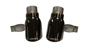 Corsa Performance 14977BLK Two Single 4.0 Inch Black Tip (Clamp Included) Single Rear Exit For Corsa Dodge Charger Exhaust Only Stainless Steel Corsa Performance