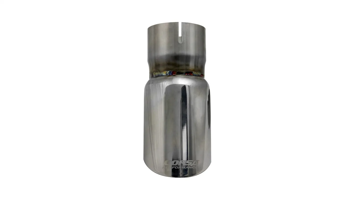 Corsa Performance TK001 Single 3.0 Inch Polished Pro-Series Tip (Clamp Included) 2.5 Inch Inlet Universal Stainless Steel Corsa Performance