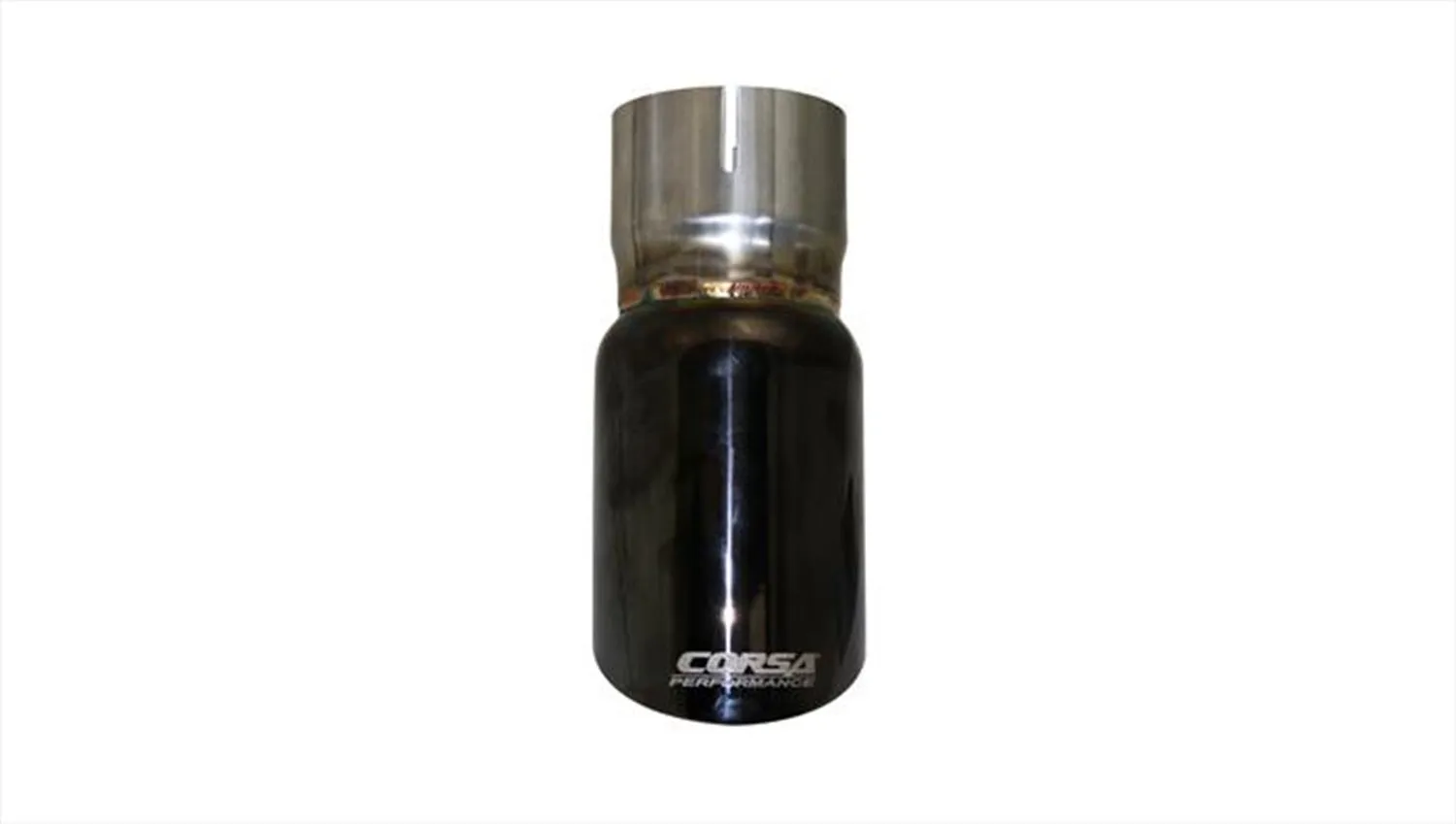 Corsa Performance TK001BLK Single 3.0 Inch Black Pro-Series Tip (Clamp Included) 2.5 Inch Inlet Universal Stainless Steel Corsa Performance