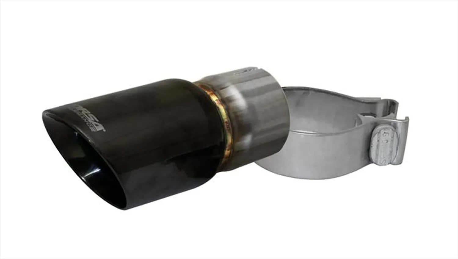 Corsa Performance TK001BLK Single 3.0 Inch Black Pro-Series Tip (Clamp Included) 2.5 Inch Inlet Universal Stainless Steel Corsa Performance