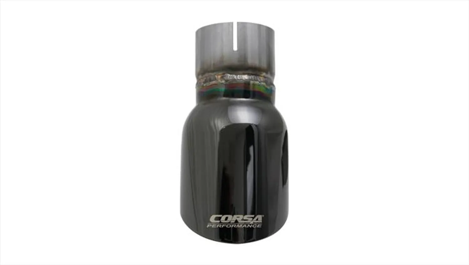 Corsa Performance TK002BLK Single 3.5 Inch Black Pro-Series Tip (Clamp Included) 2.5 Inch Inlet Universal Stainless Steel Corsa Performance