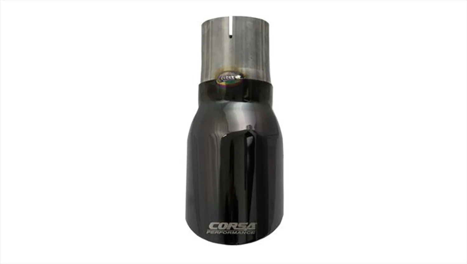 Corsa Performance TK005BLK Single 4.0 Inch Black Pro-Series Tip (Clamp Included) 2.75 Inch Inlet Universal Stainless Steel Corsa Performance