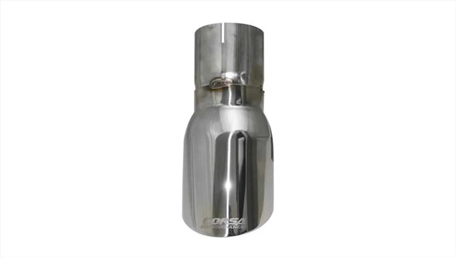 Corsa Performance TK006 Single 4.0 Inch Polished Pro-Series Tip (Clamp Included) 3.0 Inch Inlet Universal Stainless Steel Corsa Performance