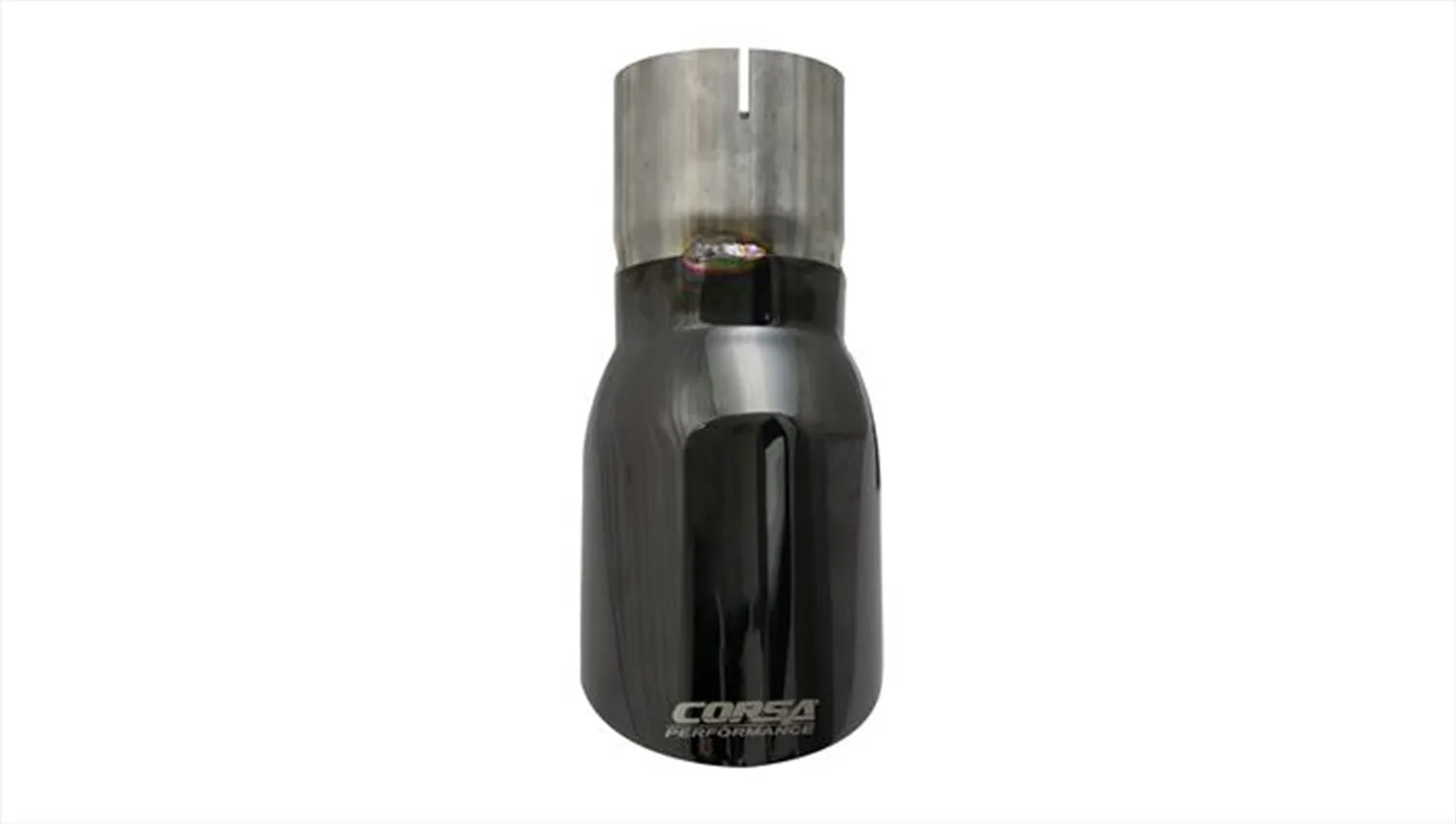 Corsa Performance TK006BLK Single 4.0 Inch Black Pro-Series Tip (Clamp Included) 3.0 Inch Inlet Universal Stainless Steel Corsa Performance
