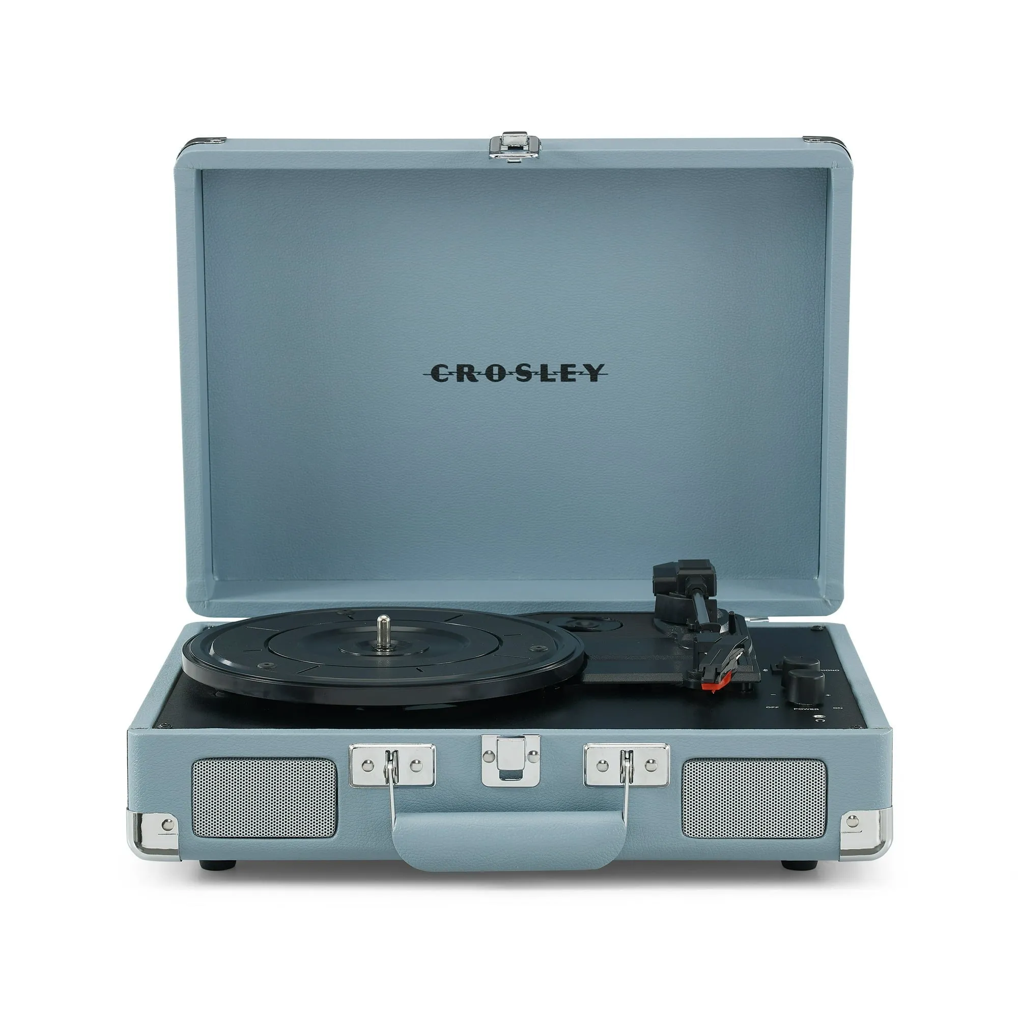 Crosley CR8005G-TN Cruiser Vinyl Record Player w/Speakers & Wireless Bluetooth Audio Turntables, Tourmaline