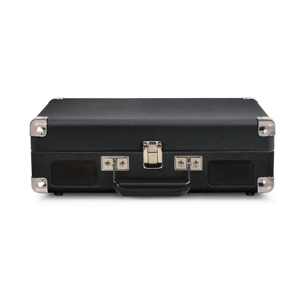Crosley Cruiser Bluetooth Portable Turntable - Black   Crosley Entertainment Stand Bundle
