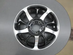 Damaged Hi-Spec S-08 Aluminum Rim 15"x5" Trailer Wheel 5 Lug 4.5 Blk Slv Lot 65B