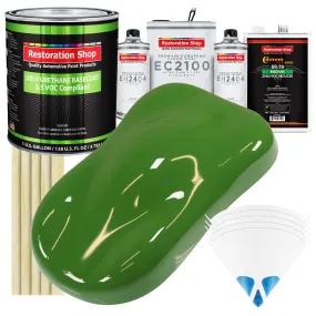 Deere Green - LOW VOC Urethane Basecoat with European Clearcoat Auto Paint - Complete Gallon Paint Color Kit - Automotive Coating