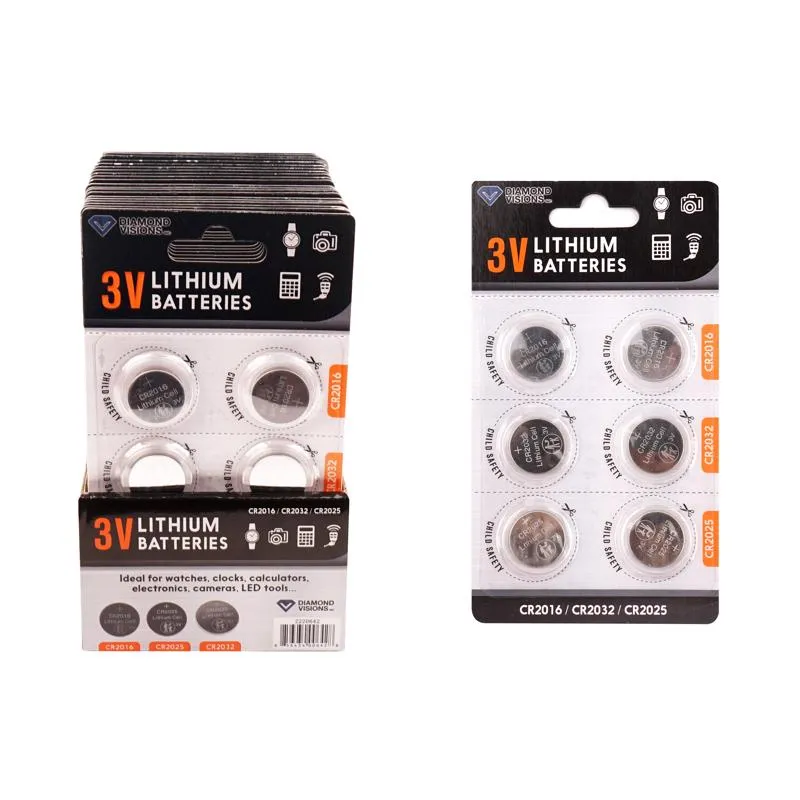 Diamond Visions 3-Volt Nickel Cadmium Batteries 6 pk Carded